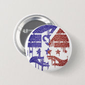 Einheit inmitten von Unterschieden Button (Vorne & Hinten)