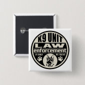 Einheit K9 in den Hunden, die wir vertrauen Button (Vorne & Hinten)