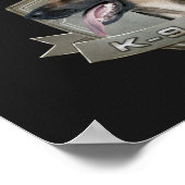 Einheit K9 - Malinois - belgischer Schäfer Poster (Ecke)