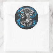 Einheit K9 - Malinois - belgischer Schäfer Runder Aufkleber (Tasche)