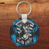 Einheit K9 - Malinois - belgischer Schäfer Schlüsselanhänger (Vorderseite)