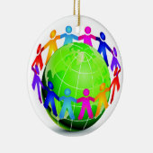 Einheit - Kinder rund um den Globus - SRF Keramikornament (Rechts)