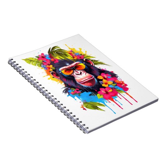 "Einheit mit dem Universum"-Ape-Notebook Notizblock (Rechte Seite)