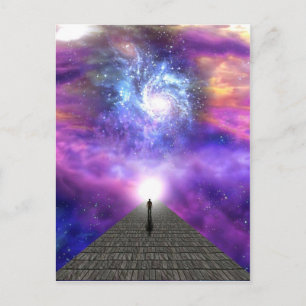 Einheit mit dem Universum, großes Rätsel des Leben Postkarte