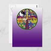 Einheit Spirituelle Symbole Postkarte (Vorne/Hinten)