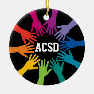 Einheit - Teamwork - SRF Keramik Ornament