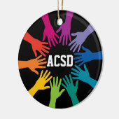 Einheit - Teamwork - SRF Keramik Ornament (Links)