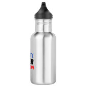 Einheit über Division - blaues Schwarz Edelstahlflasche (Rechts)