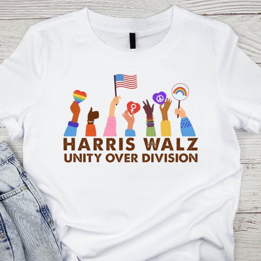 Einheit über Division Harris Walz T-Shirt