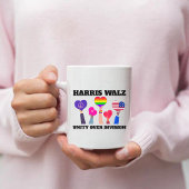 Einheit über Division Kamala Harris Tim Walz Kaffeetasse