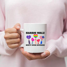 Einheit über Division Kamala Harris Tim Walz Kaffeetasse