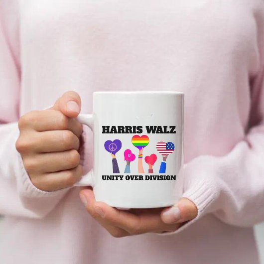 Einheit über Division Kamala Harris Tim Walz Kaffeetasse