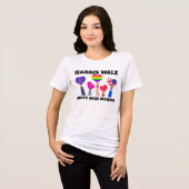 Einheit über Division Kamala Harris Tim Walz Tri-Blend Shirt (Vorderseite voll)