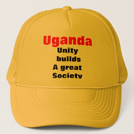 Einheit Ugandas Truckerkappe (Vorderseite)