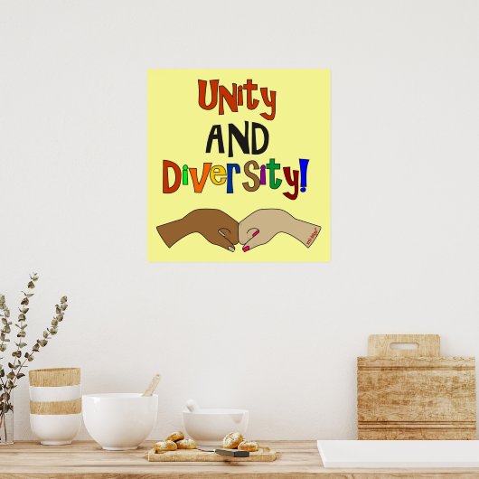 EINHEIT UND DIVERSITY POSTER (Küche)