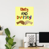 EINHEIT UND DIVERSITY POSTER (Heimbüro)
