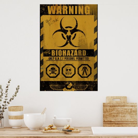 EINHEITLICHE BIOGEFÄHRDUNG POSTER (Küche)