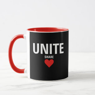 Einheitliche Demokratie - Politisches Zwei-Logo Tasse