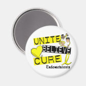 EINHEITLICHE GLAUBWÜRDIGUNG Endometriose Magnet (Vorderseite/Rückseite)