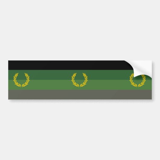 Einheitliche Militärflagge Autoaufkleber (Vorne)