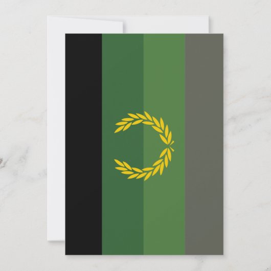 Einheitliche Militärflagge Feiertagskarte (Vorderseite)