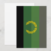 Einheitliche Militärflagge Feiertagskarte (Vorne/Hinten)