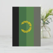 Einheitliche Militärflagge Feiertagskarte (Stehend Vorderseite)