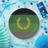 Einheitliche Militärflagge Pappteller (Party)