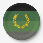 Einheitliche Militärflagge Pappteller (Vorderseite)