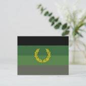Einheitliche Militärflagge Postkarte (Stehend Vorderseite)