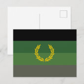 Einheitliche Militärflagge Postkarte (Vorne/Hinten)