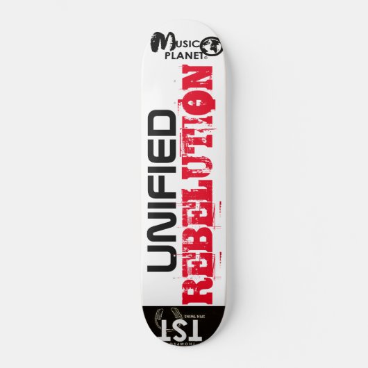 EINHEITLICHE REBELUTION Skateboard (Vorderseite)