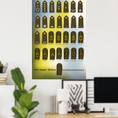 Einheitliche US-Armee für militärische Führungskrä Poster (Heimbüro)