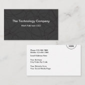 Einheitliche Visitenkarten für Computertechnologie Visitenkarte (Vorne/Hinten)