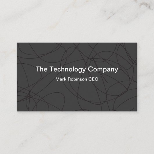 Einheitliche Visitenkarten für Computertechnologie Visitenkarte (Vorderseite)