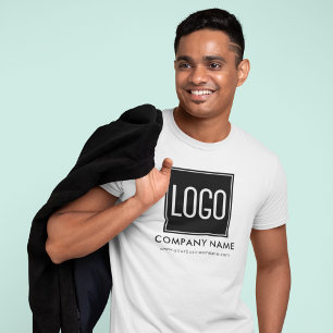 Einheitliche Werbung für das Firmenlogo T-Shirt