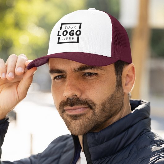 Einheitlicher Maroon für das Logo für Werbeaktione Truckerkappe