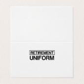 EINHEITLICHER RÜCKKEHR VISITENKARTEN (Außenseite Aufgefaltet)