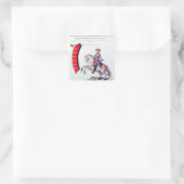 Einheitlichkeit der Freiwilligen Quadratischer Aufkleber (Tasche)