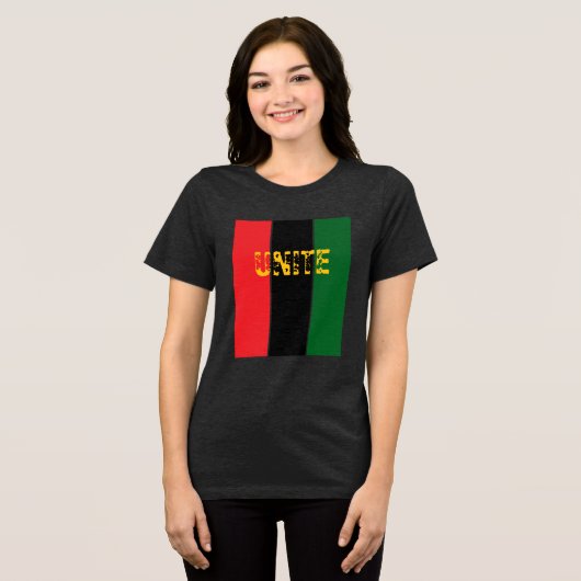 Einheits-Pride-T-Shirt 1 Tri-Blend Shirt (Vorderseite voll)