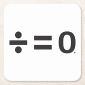 Einheits-Symbol-Quadrat-Untersetzer Rechteckiger Pappuntersetzer (Vorderseite)