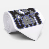 Einheits-Tatzen-Druck der Polizei-K9 Krawatte (Gerollt)