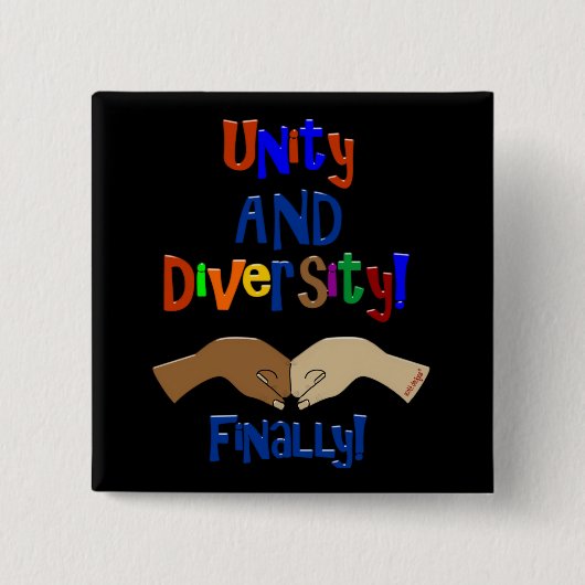 Einheits-und Diversity-Knöpfe Button (Vorderseite)