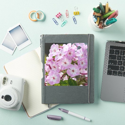 Einheitsblüte – Rosa Phlox Aufkleber (iPad Hülle)