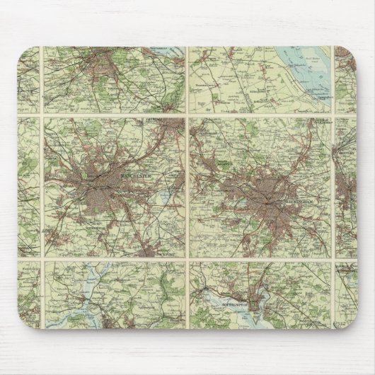 Einheitsstädte in England und Schottland Mousepad (Vorne)