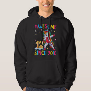 Einhorn 12. Geburtstagskleidung für Mädchen Phanta Hoodie