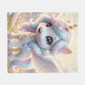 Einhorn 1 fleecedecke (Vorderseite (Horizontal))