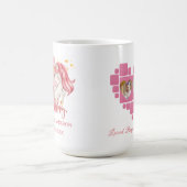 Einhorn 1. Geburtstag Rosa Kleines Mädchen Kaffeetasse (Mittel)