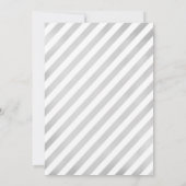 Einhorn 1. Geburtstag - Silberrosa Einladung (Rückseite)