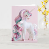EINHORN #1 KARTE (Gelbe Blume)